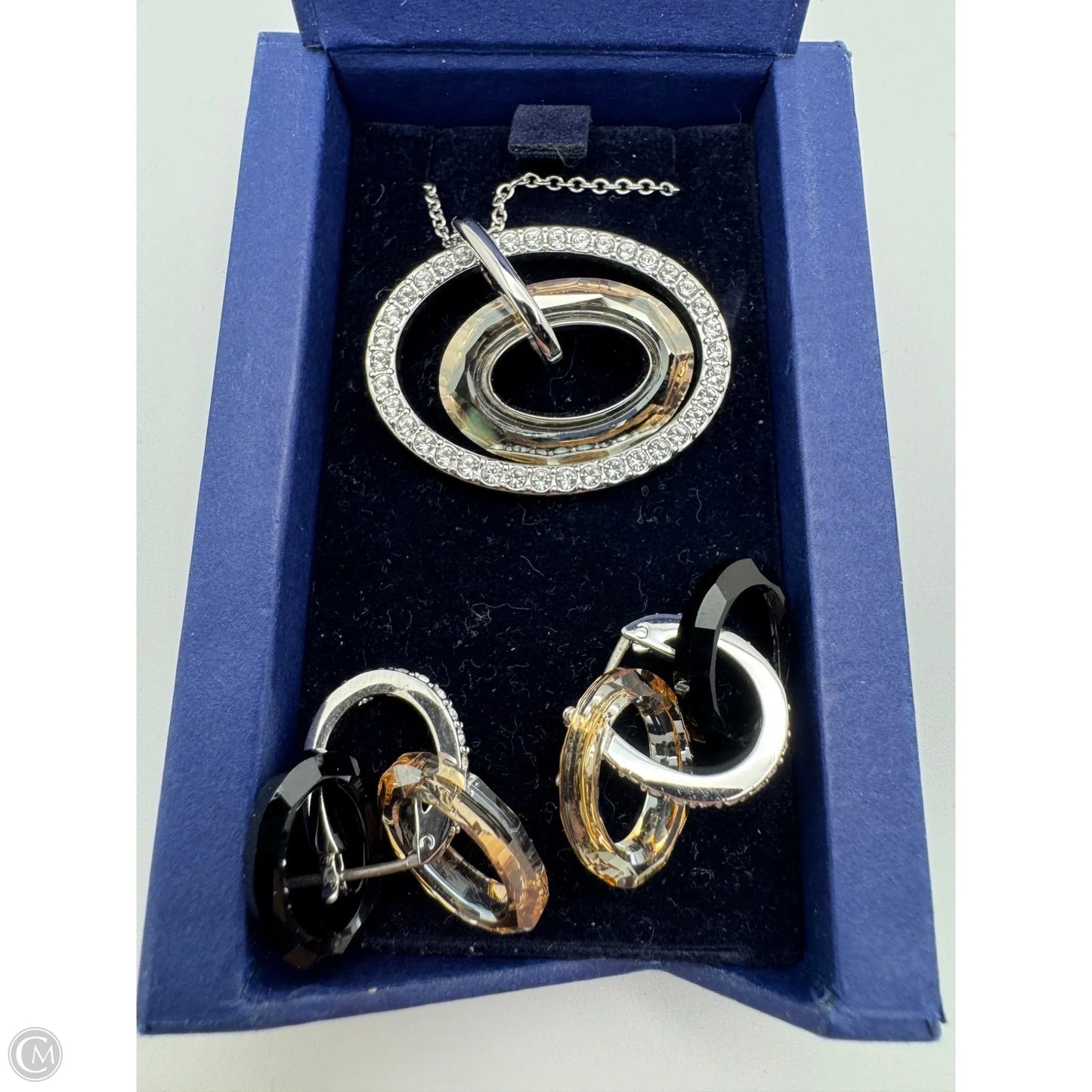Necklace Set Designer By Swarovski, Size: 02 Piece Set