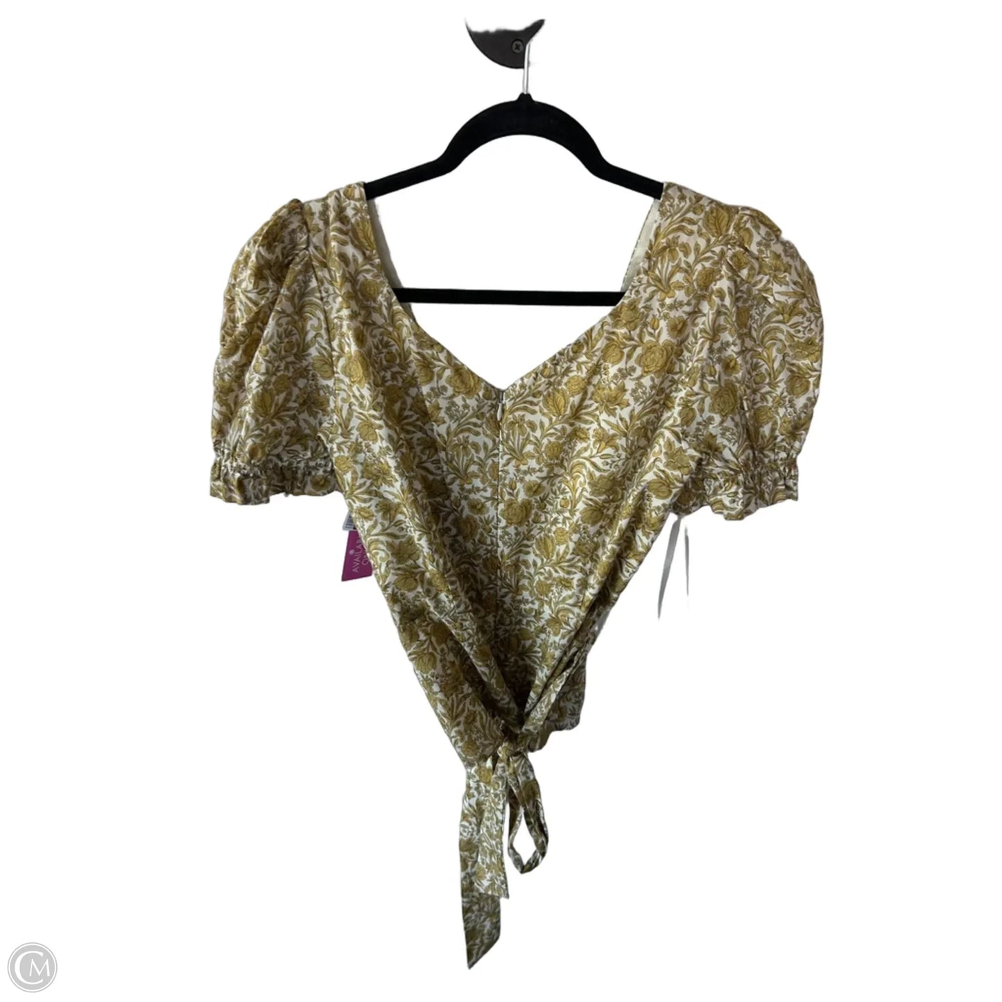 Top Short Sleeve By Antonio Melani In Yellow, Size: M