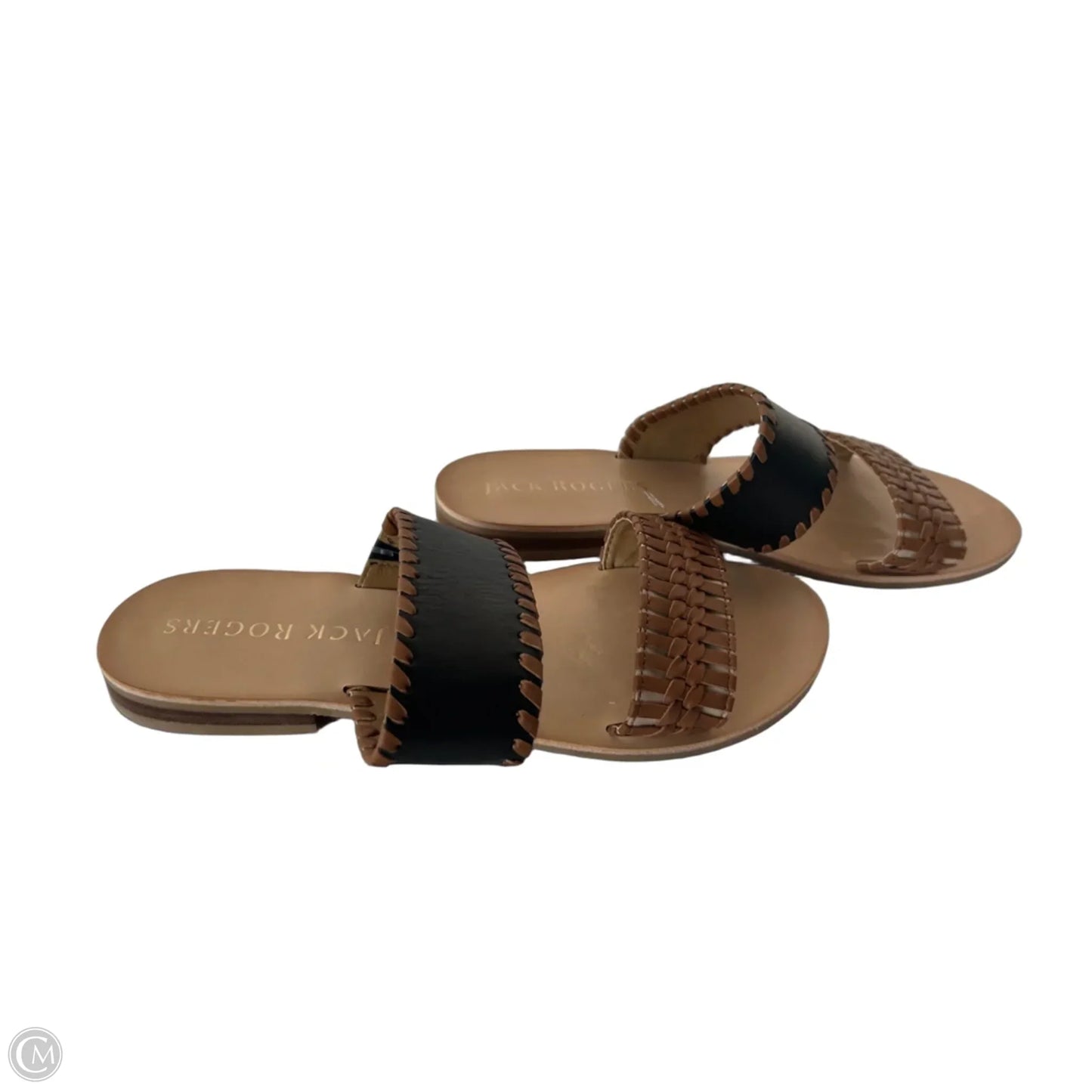 Sandals Flats By Jack Rogers In Black & Brown, Size: 7