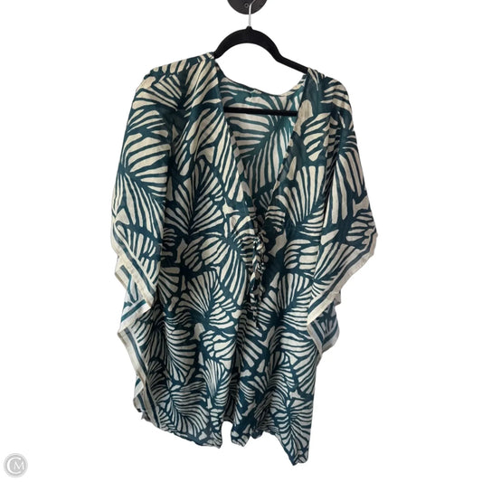 Swimwear Cover-up By Banana Republic In Cream & Green, Size: M