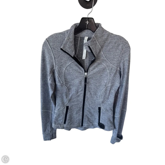 Athletic Jacket By Lululemon In Grey, Size: S
