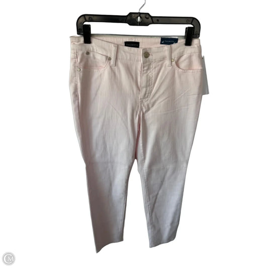 Jeans Straight By Talbots In Pink Denim, Size: 6p