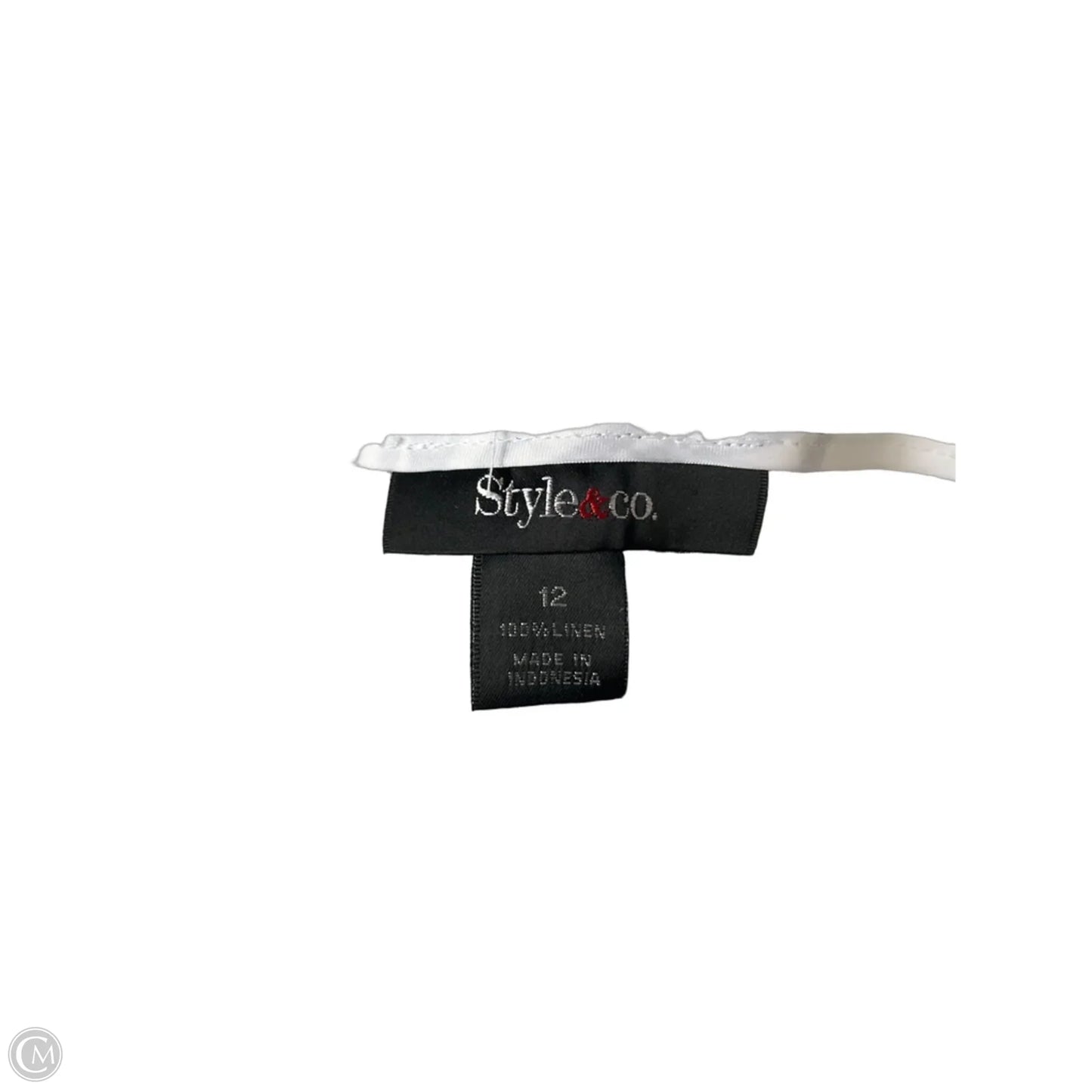 Skirt Midi By Style And Company In Black & Cream, Size: 12