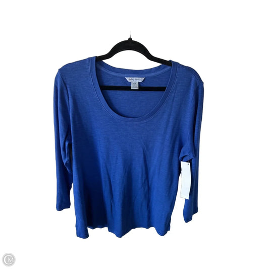 Top Long Sleeve Basic By Tommy Bahama In Blue, Size: L