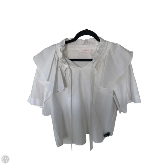 Top Short Sleeve Designer By See By Chloe In White, Size: M