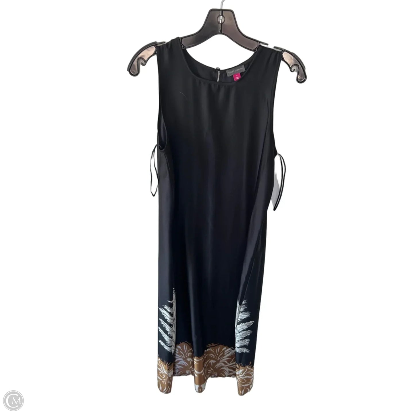 Dress Casual Maxi By Vince Camuto In Black & Cream, Size: S