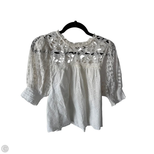 Top Short Sleeve By Conditions Apply In Ivory, Size: M