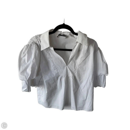 Top Short Sleeve By English Factory In White, Size: L