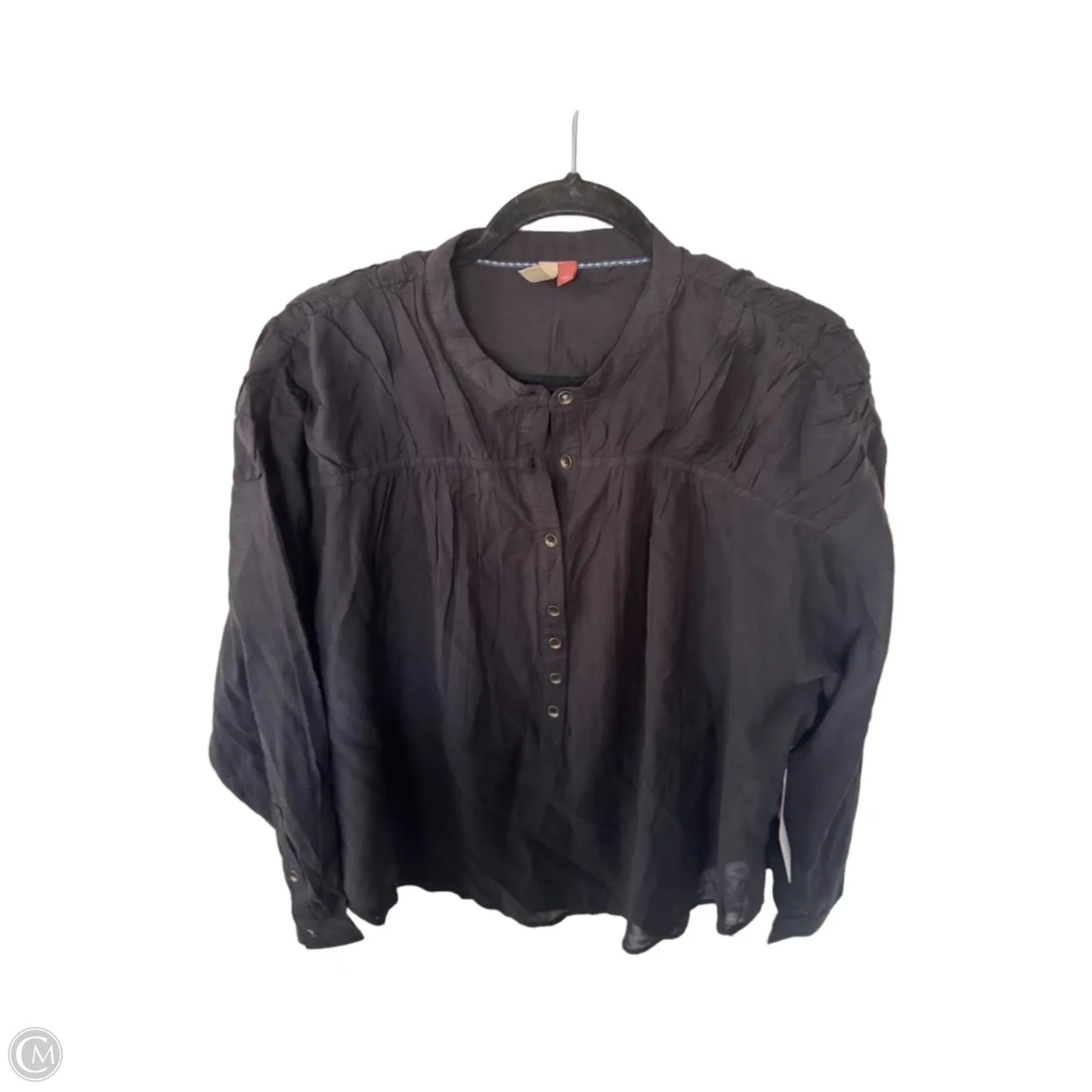 Top Long Sleeve By Pilcro In Black, Size: L