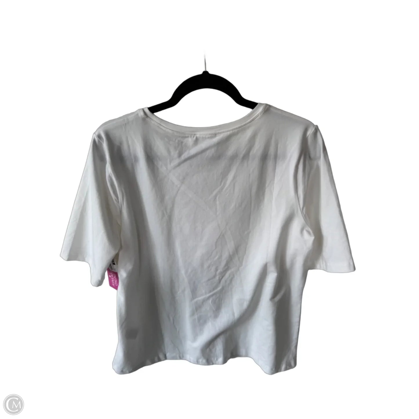 Top Short Sleeve By Chicos In White, Size: L