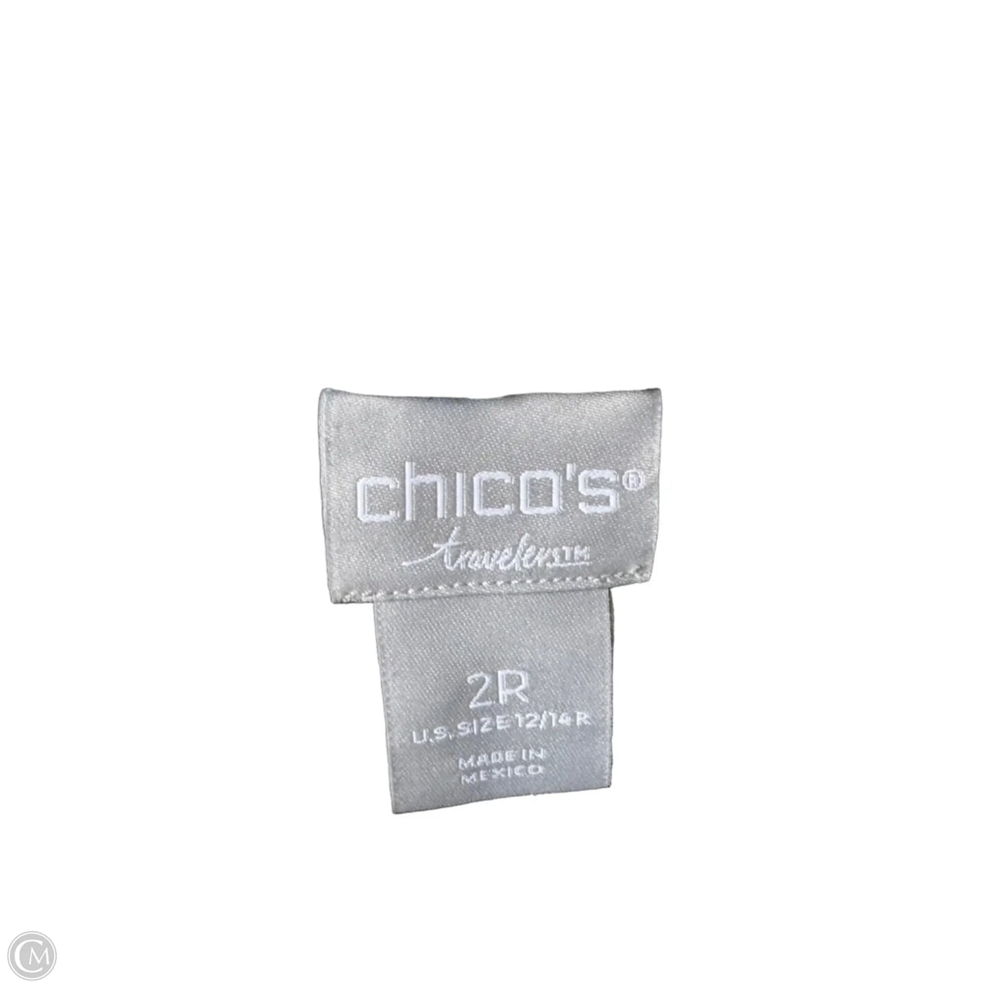 Pants Wide Leg By Chicos In Black & Blue, Size: 12