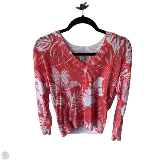 Sweater By Tommy Bahama In Orange & White, Size: Xs