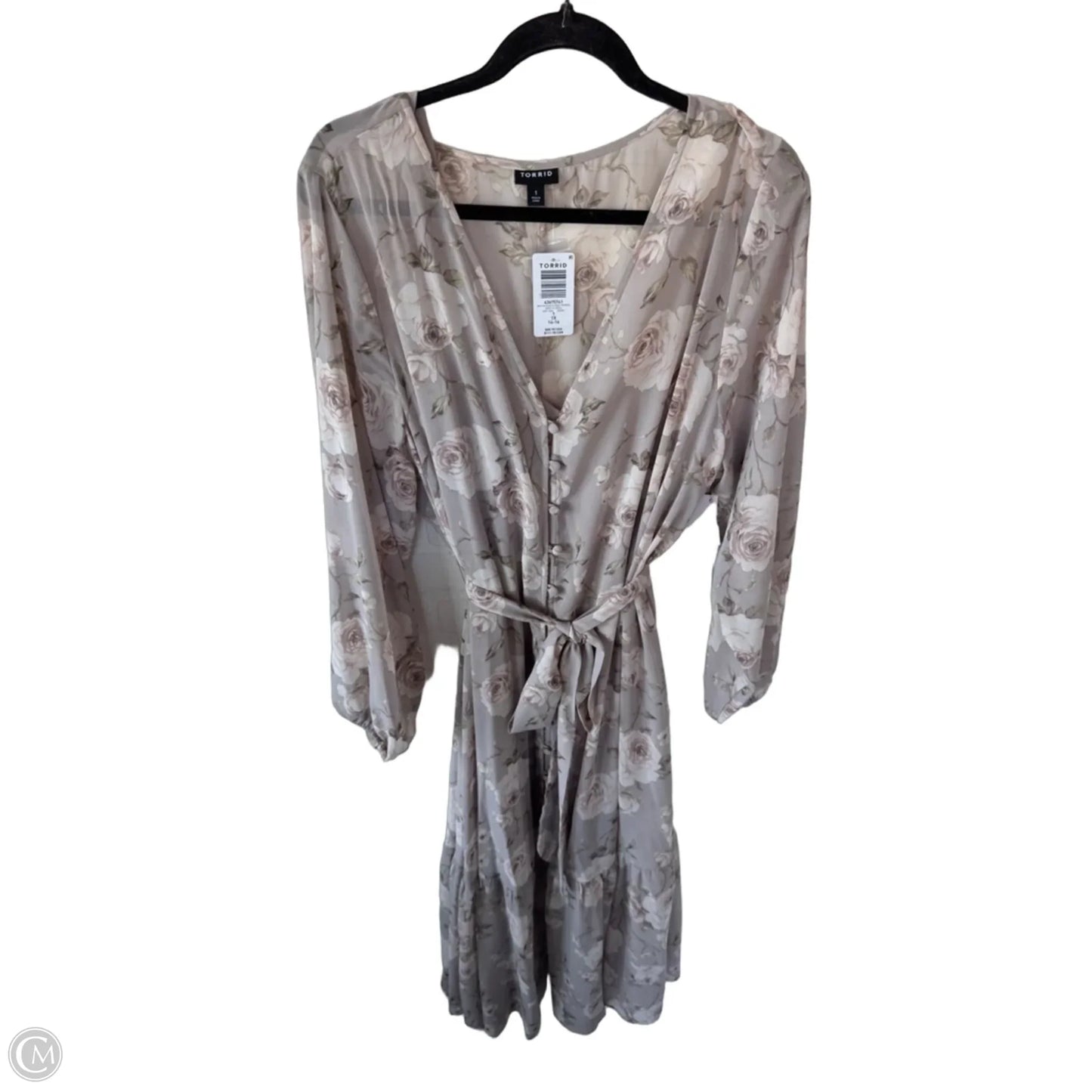 Dress Casual Midi By Torrid In Tan, Size: 1x