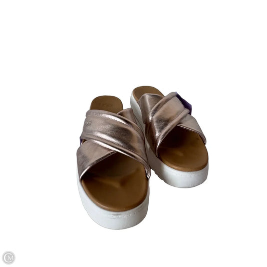 Sandals Designer By Ugg In Bronze, Size: 9