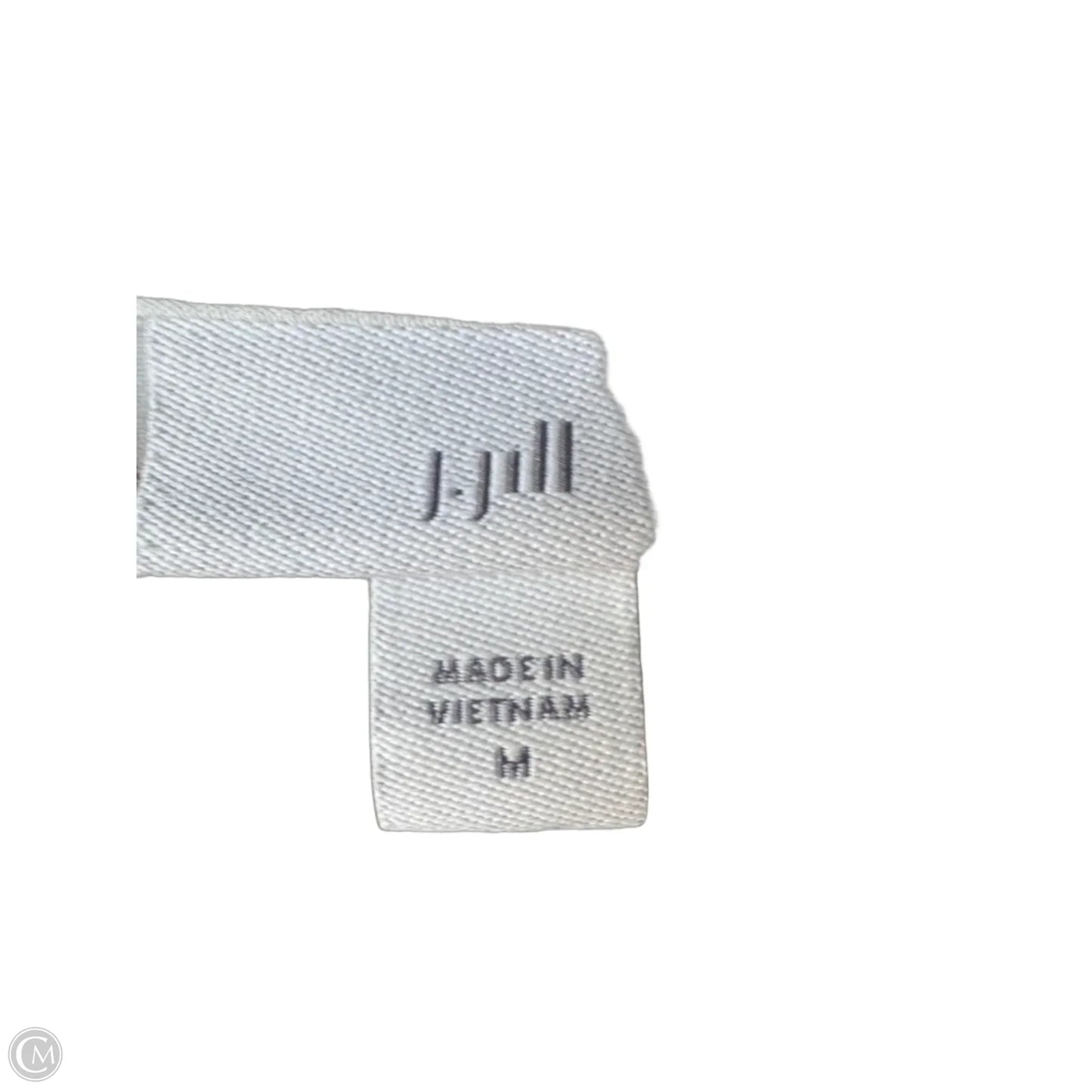 Top Long Sleeve By J. Jill In Black & White, Size: M