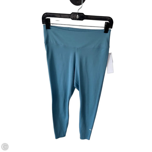 Athletic Leggings By Nike In Blue, Size: 8