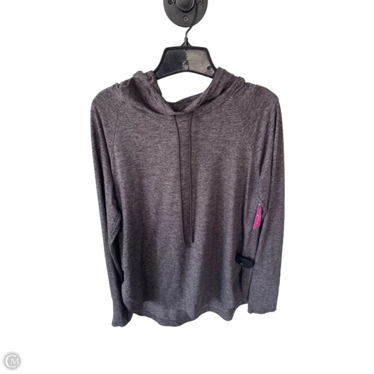 Athletic Top Long Sleeve Hoodie By Athleta In Brown, Size: M