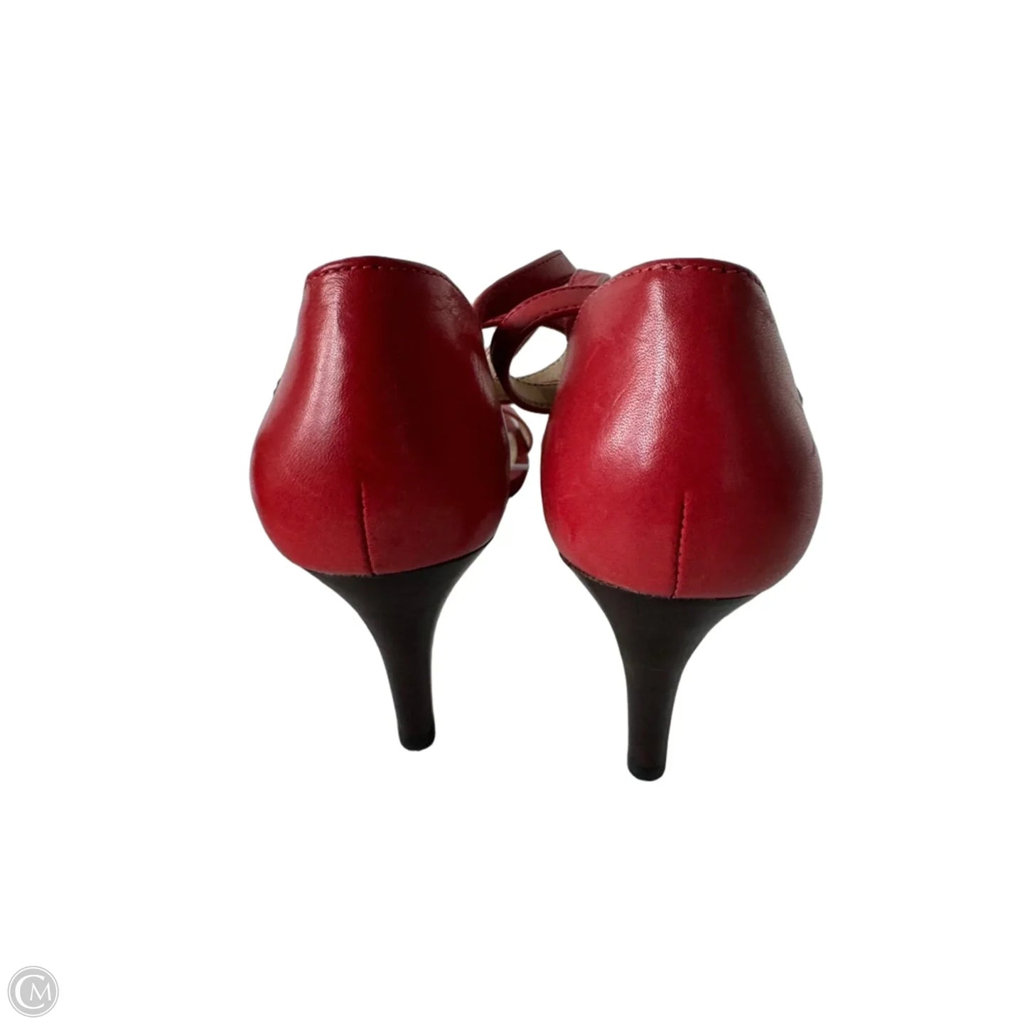 Sandals Heels Stiletto By Lauren By Ralph Lauren In Red, Size: 6