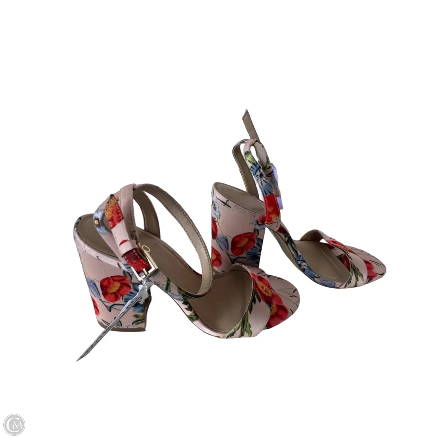 Sandals Heels Block By Aldo In Tan, Size: 7
