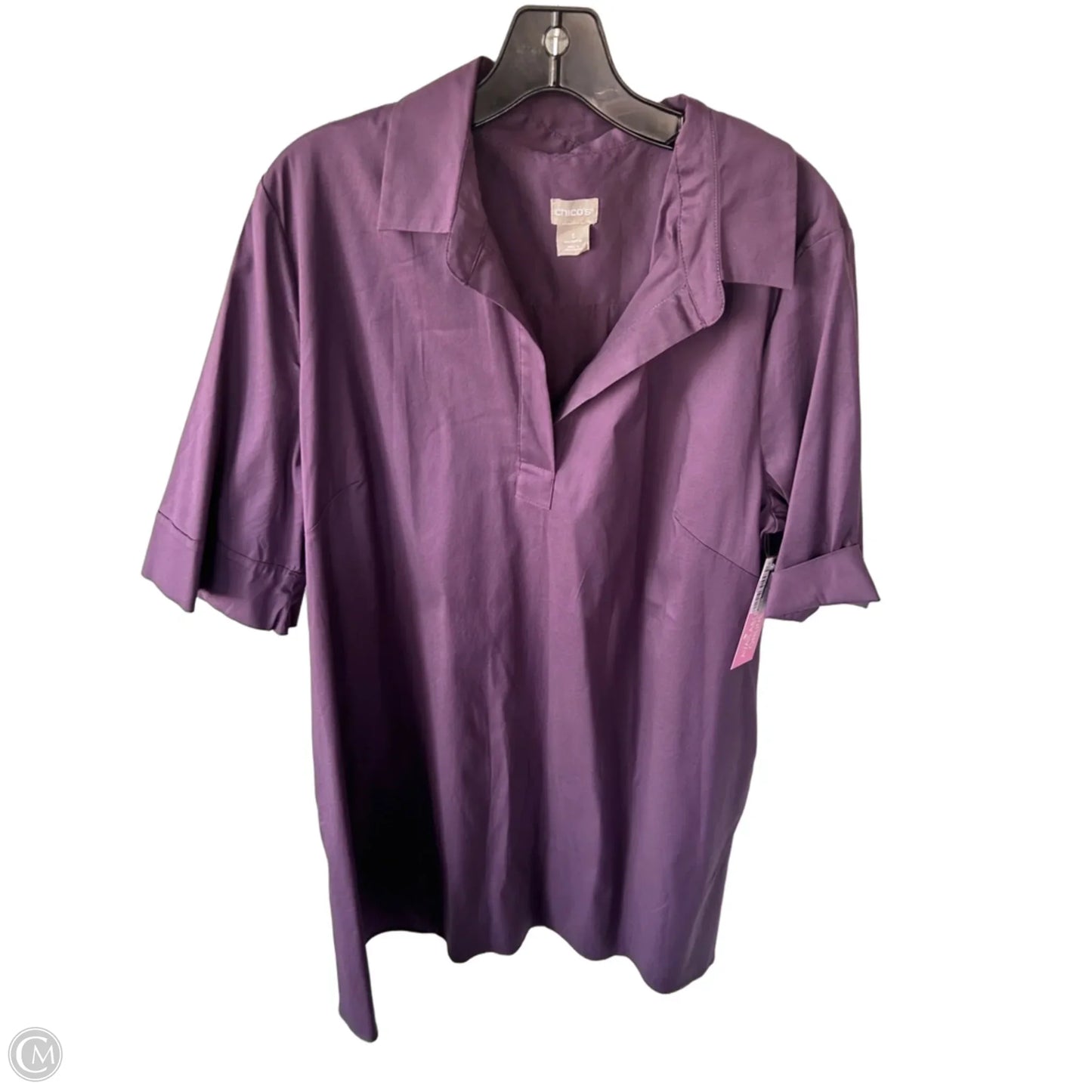 Dress Casual Midi By Chicos In Purple, Size: Xl