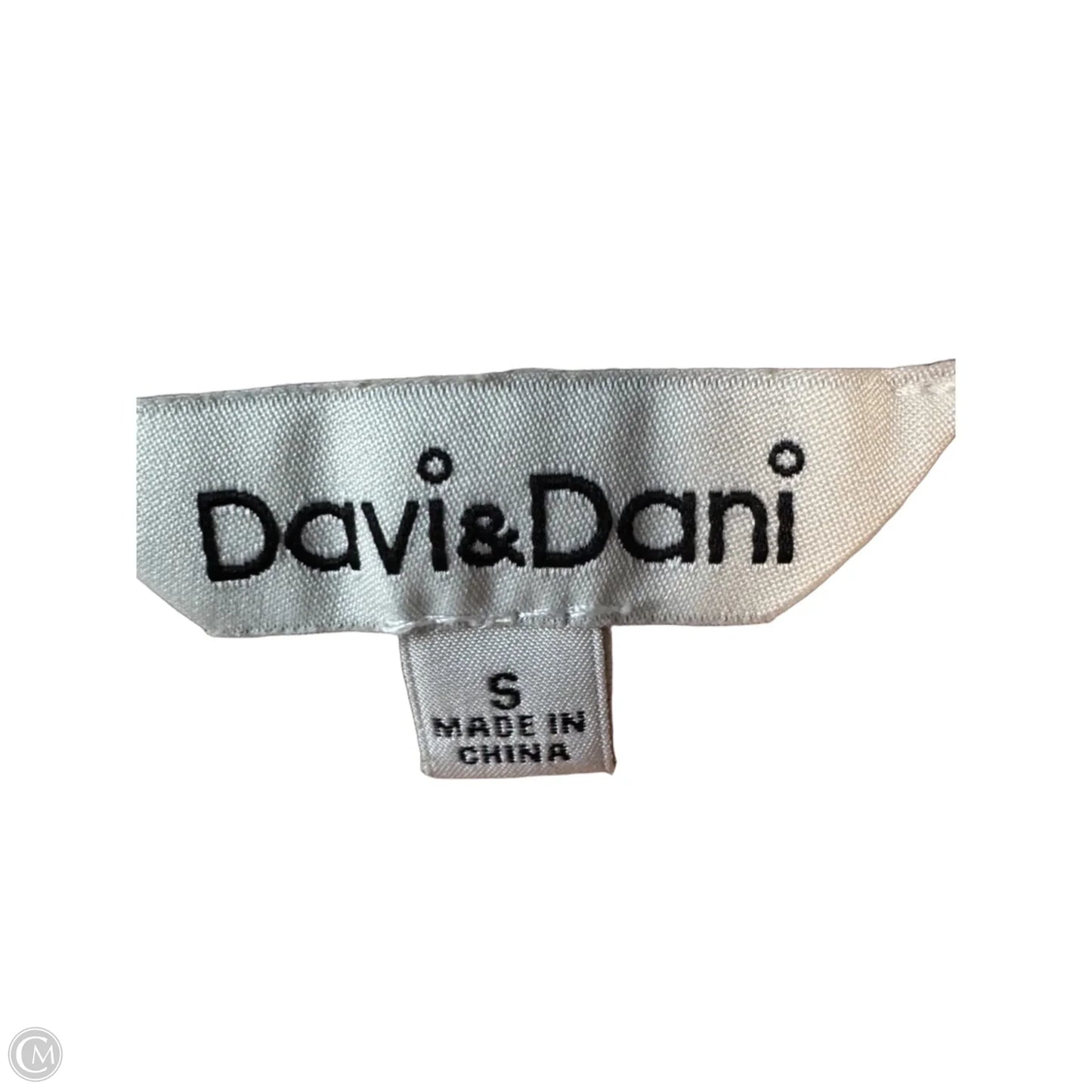 Vest Sweater By Davi & Dani In Orange & Tan, Size: S
