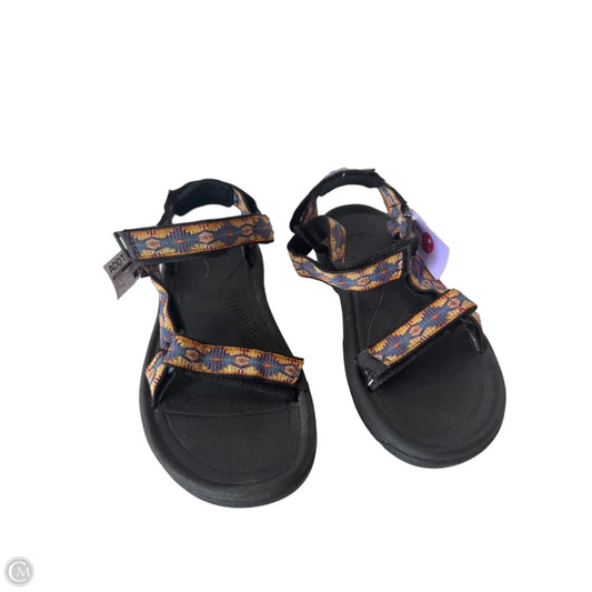 Sandals Flats By Teva In Blue & Orange, Size: 9