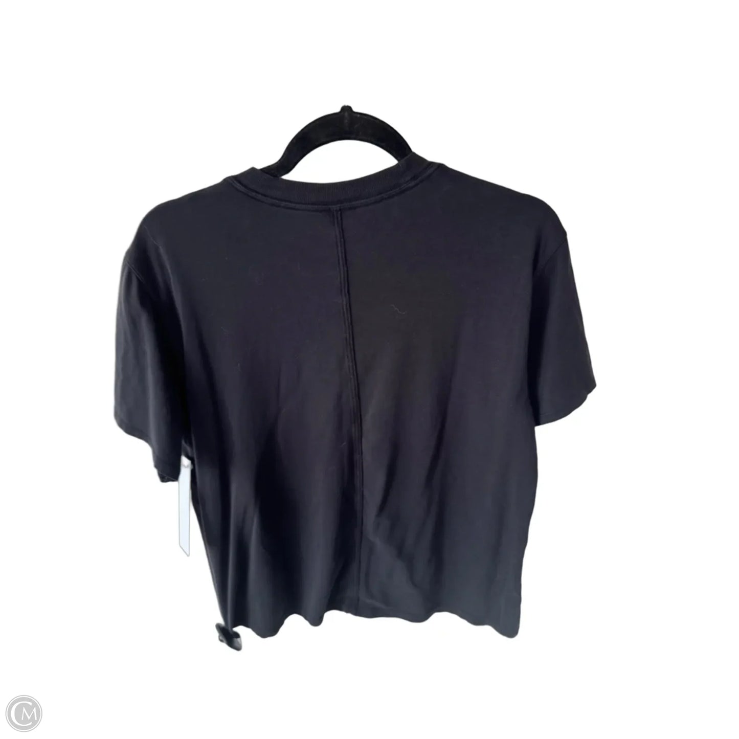 Athletic Top Short Sleeve By Lululemon In Black, Size: S