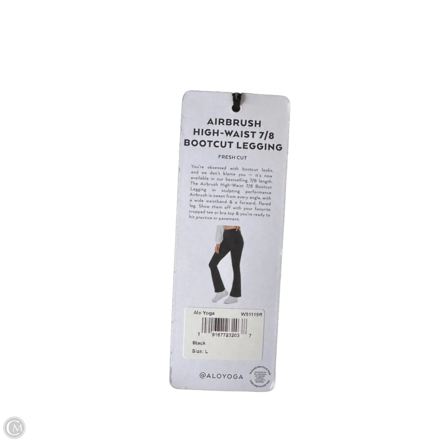 Athletic Leggings By Alo In Black, Size: 12