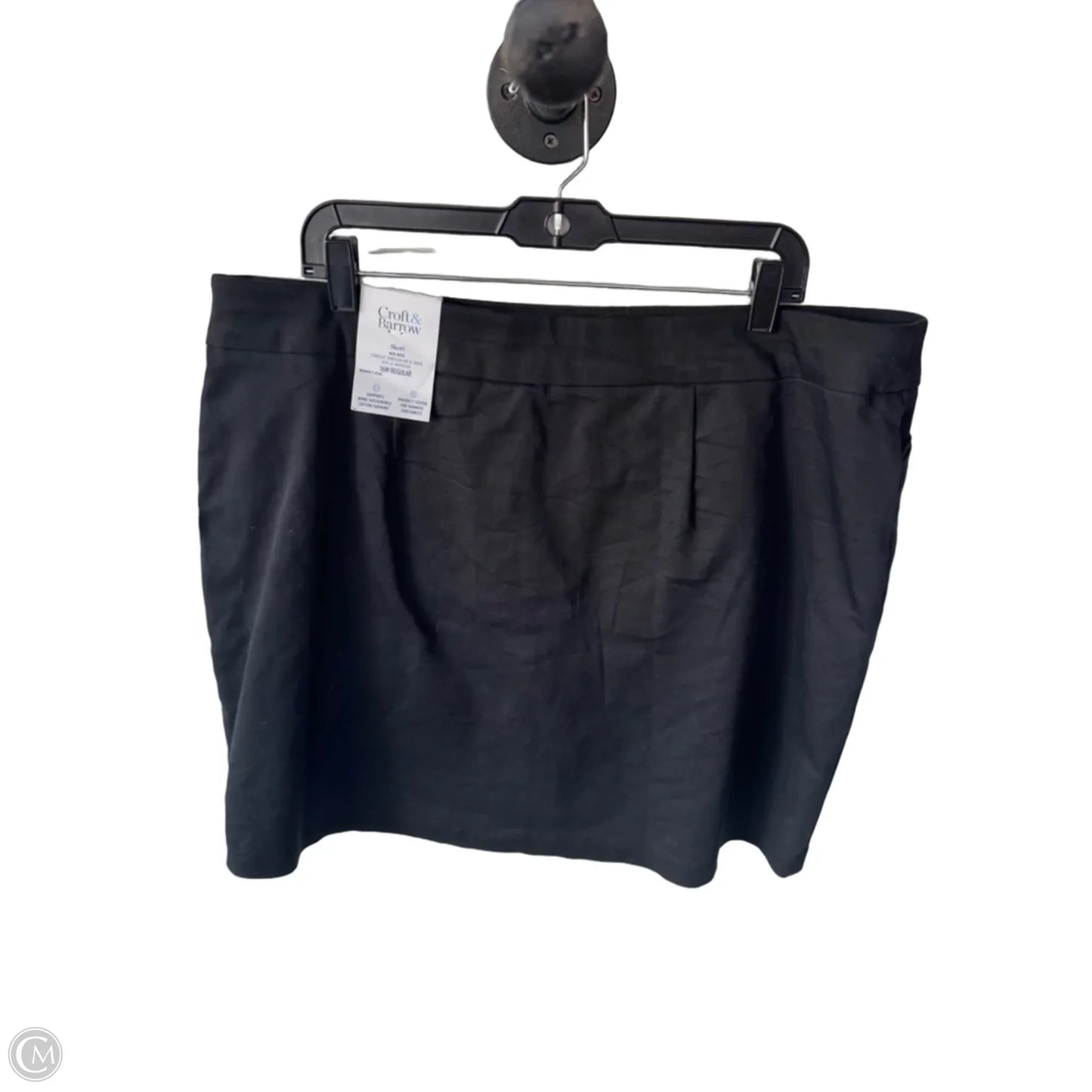 Skirt Mini & Short By Croft And Barrow In Black, Size: 16