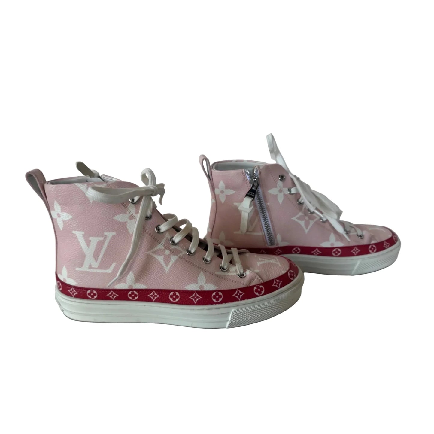 Shoes Luxury Designer By Louis Vuitton In Pink, Size: 6.5