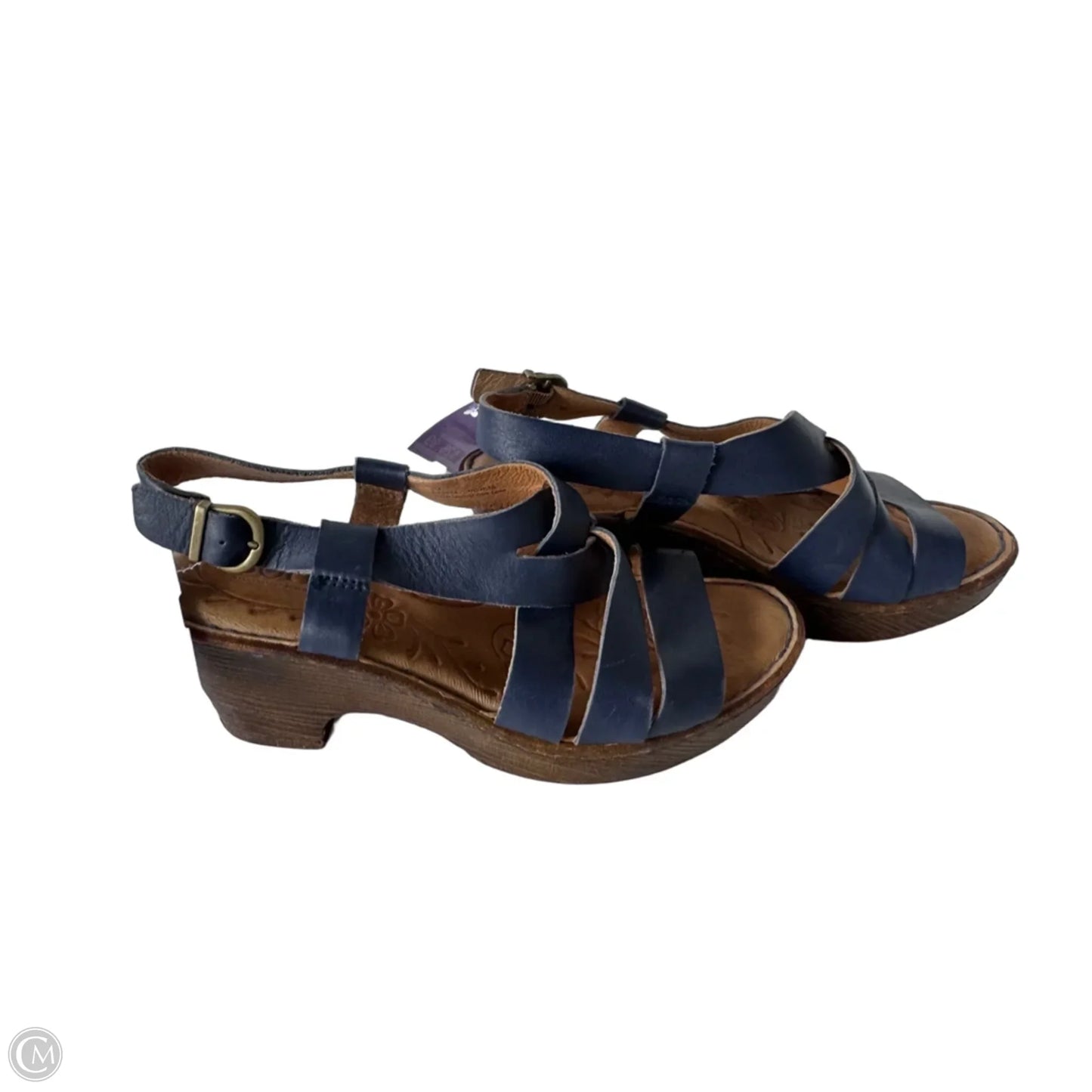 Sandals Heels Wedge By Born In Blue, Size: 8
