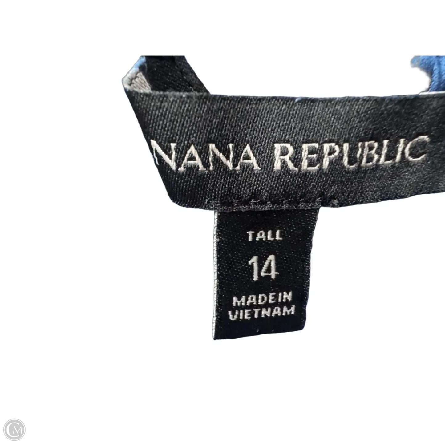 Dress Casual Midi By Banana Republic In Blue, Size: L
