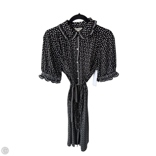 Dress Casual Midi By Max Studio In Black & Cream, Size: M