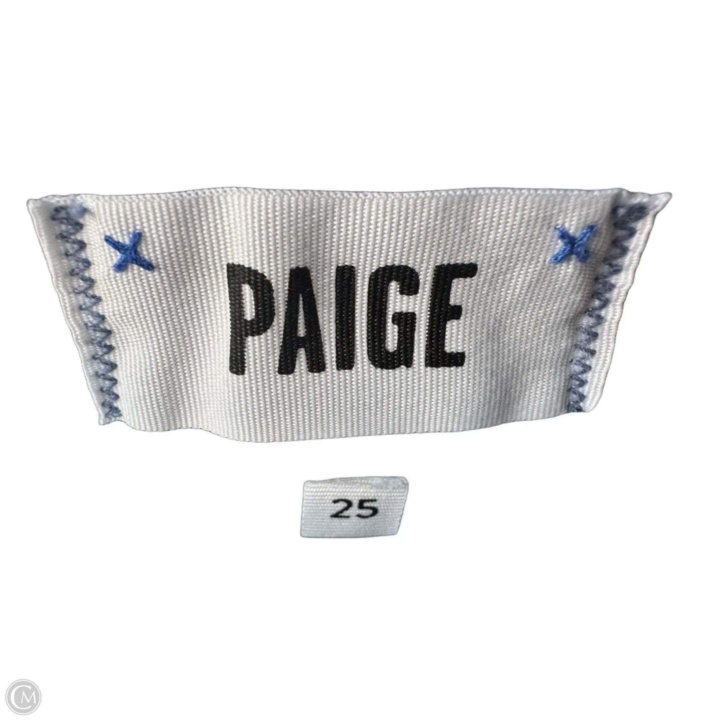 Jeans Straight By Paige In Blue Denim, Size: 2