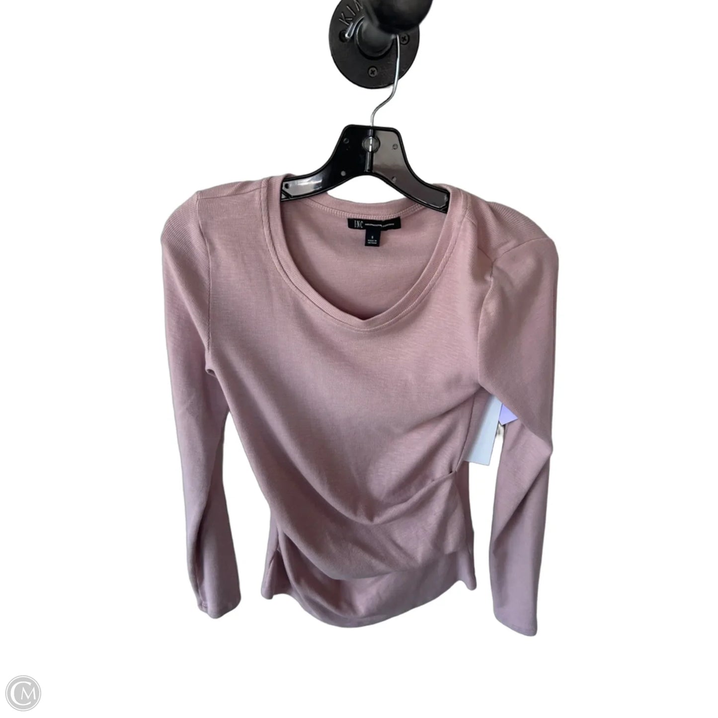 Top Long Sleeve By Inc In Pink, Size: S