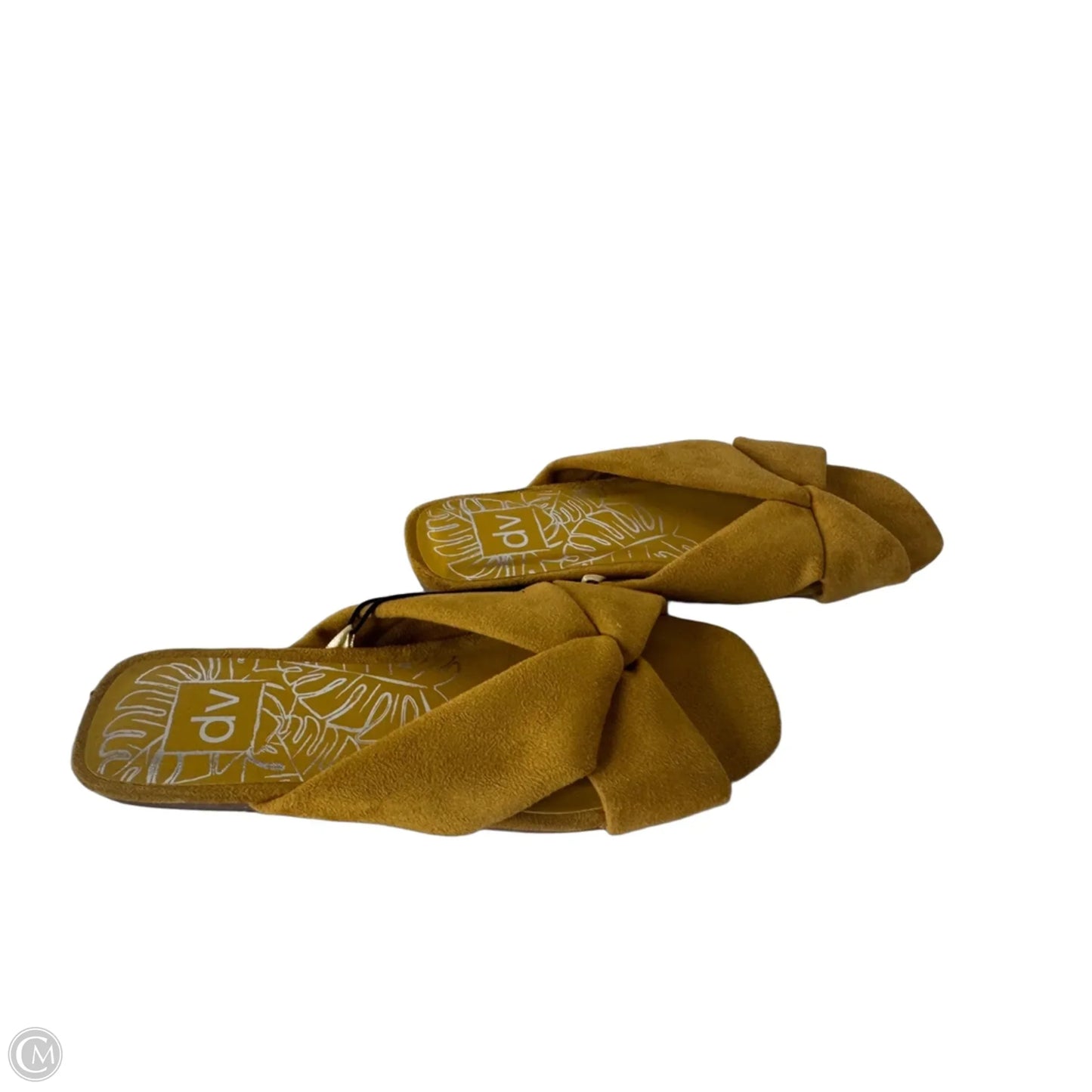 Sandals Flats By Dv In Yellow, Size: 7