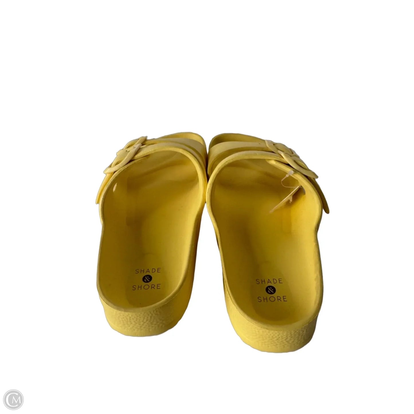 Sandals Flats By Shade & Shore In Yellow, Size: 7