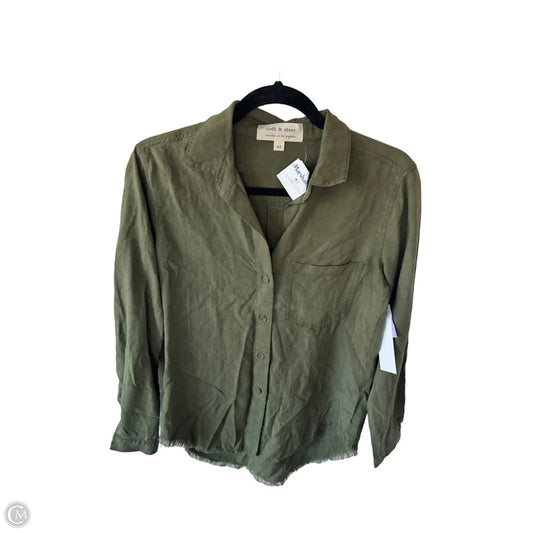 Top Long Sleeve By Cloth & Stone In Green, Size: Xs
