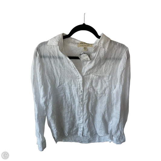 Top Long Sleeve By Cloth & Stone In White, Size: Xs