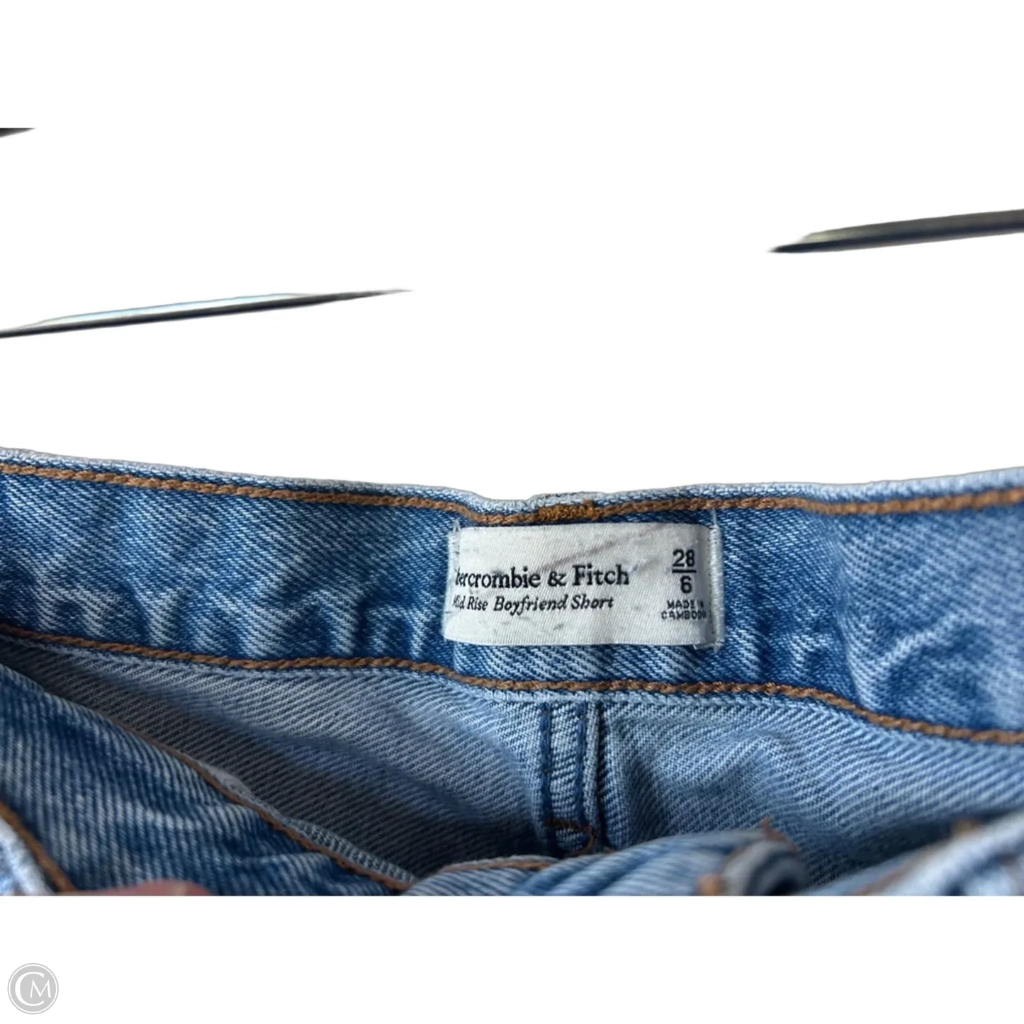 Shorts By Abercrombie And Fitch In Blue Denim, Size: 6