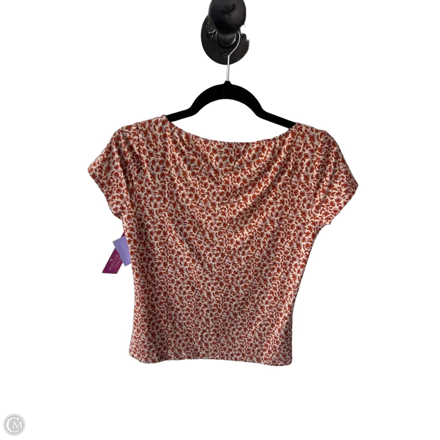 Top Short Sleeve By Reformation In Orange, Size: M