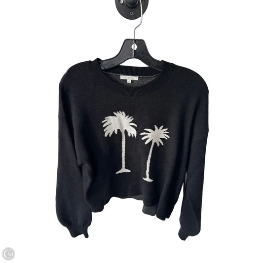 Sweater By Z Supply In Black & Cream, Size: S