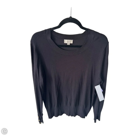 Sweater By Loft In Black, Size: L
