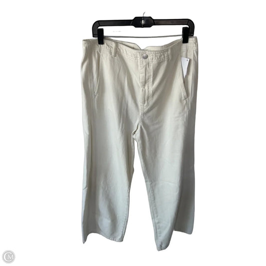 Jeans Wide Leg By Pilcro In Cream Denim, Size: 12