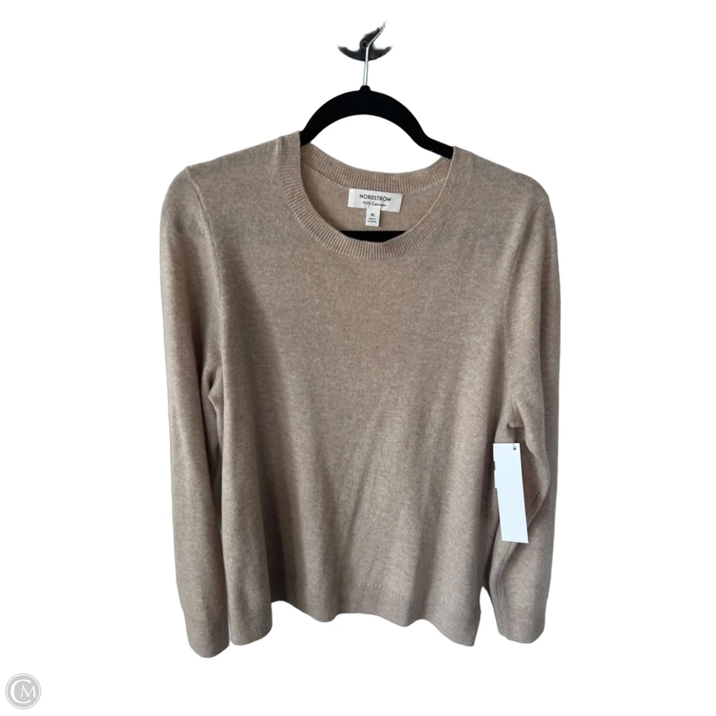 Sweater Cashmere By Nordstrom In Tan, Size: Xl