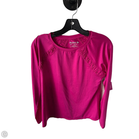 Athletic Top Long Sleeve Crewneck By Reel Legends In Pink, Size: M