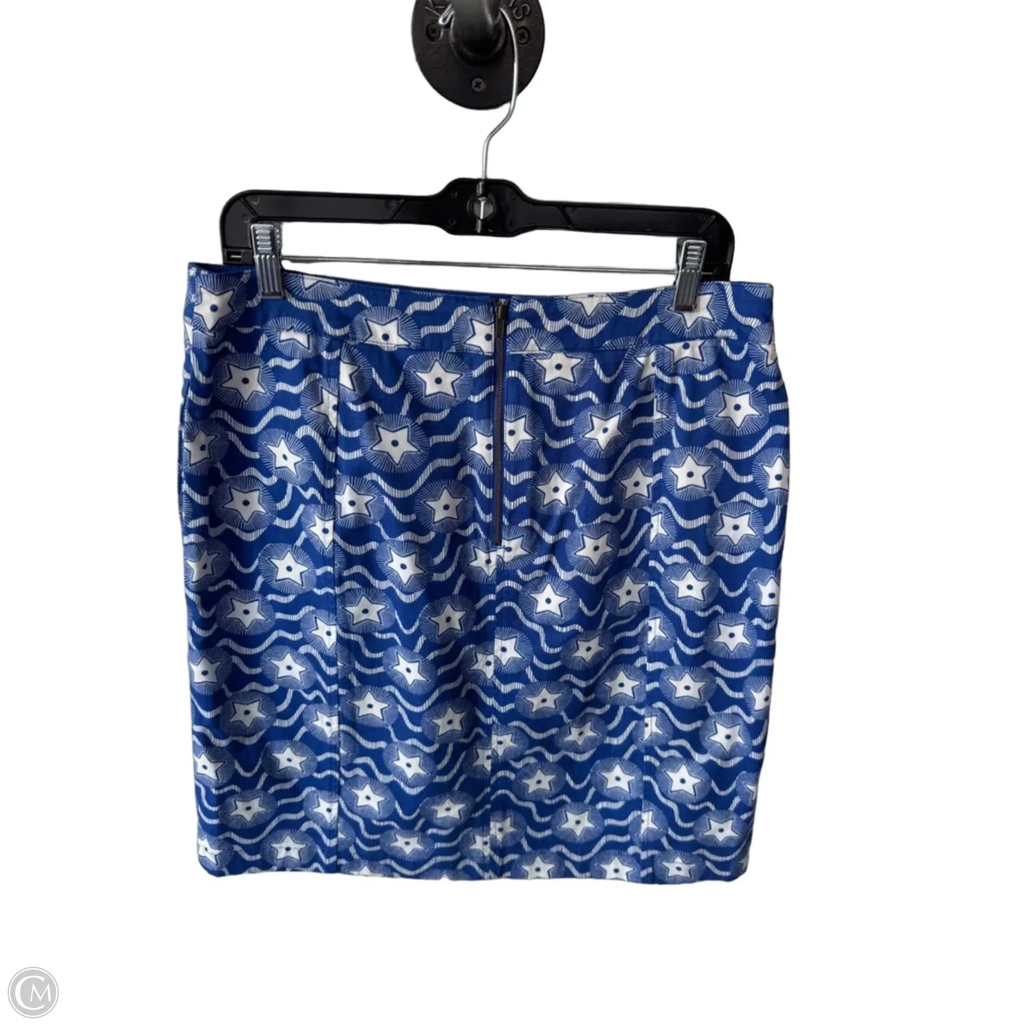 Skirt Midi By Boden In Blue & White, Size: 8