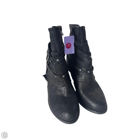Boots Mid-calf Heels By So In Black, Size: 9