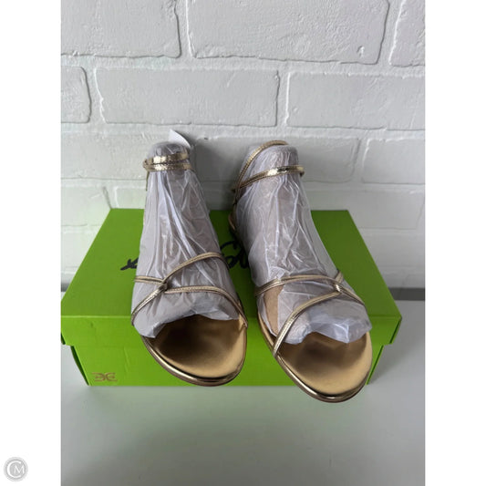 Sandals Flats By Sam Edelman In Gold, Size: 9