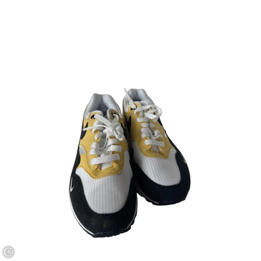 Shoes Athletic By Nike In Black & Yellow, Size: 7.5